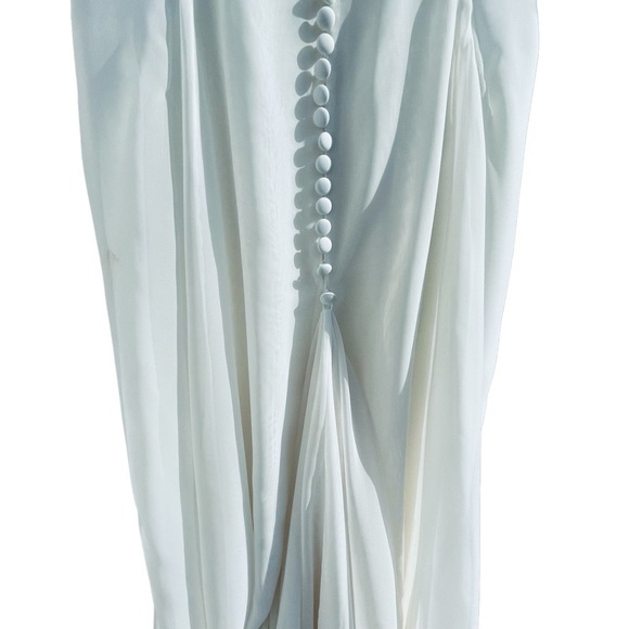 PRONOVIAS You Wedding Gown w/ Train Button Back Beaded Off Shoulders - Picture 3 of 15